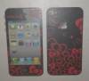 Προστατευτικό Οθόνης για Iphone 4 & 4S & 5 Screen Protector skin guard Hello Kitty black ( OEM)